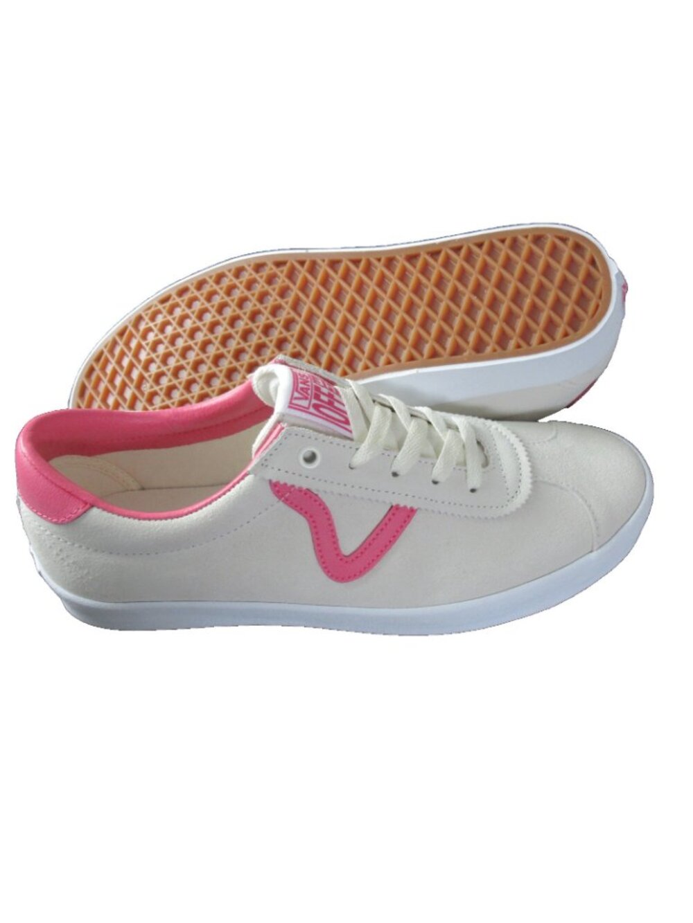 Vans Men's Sport Low Suede Caramella Pink White Classic shoes Size 11 NIB - Picture 2 of 5